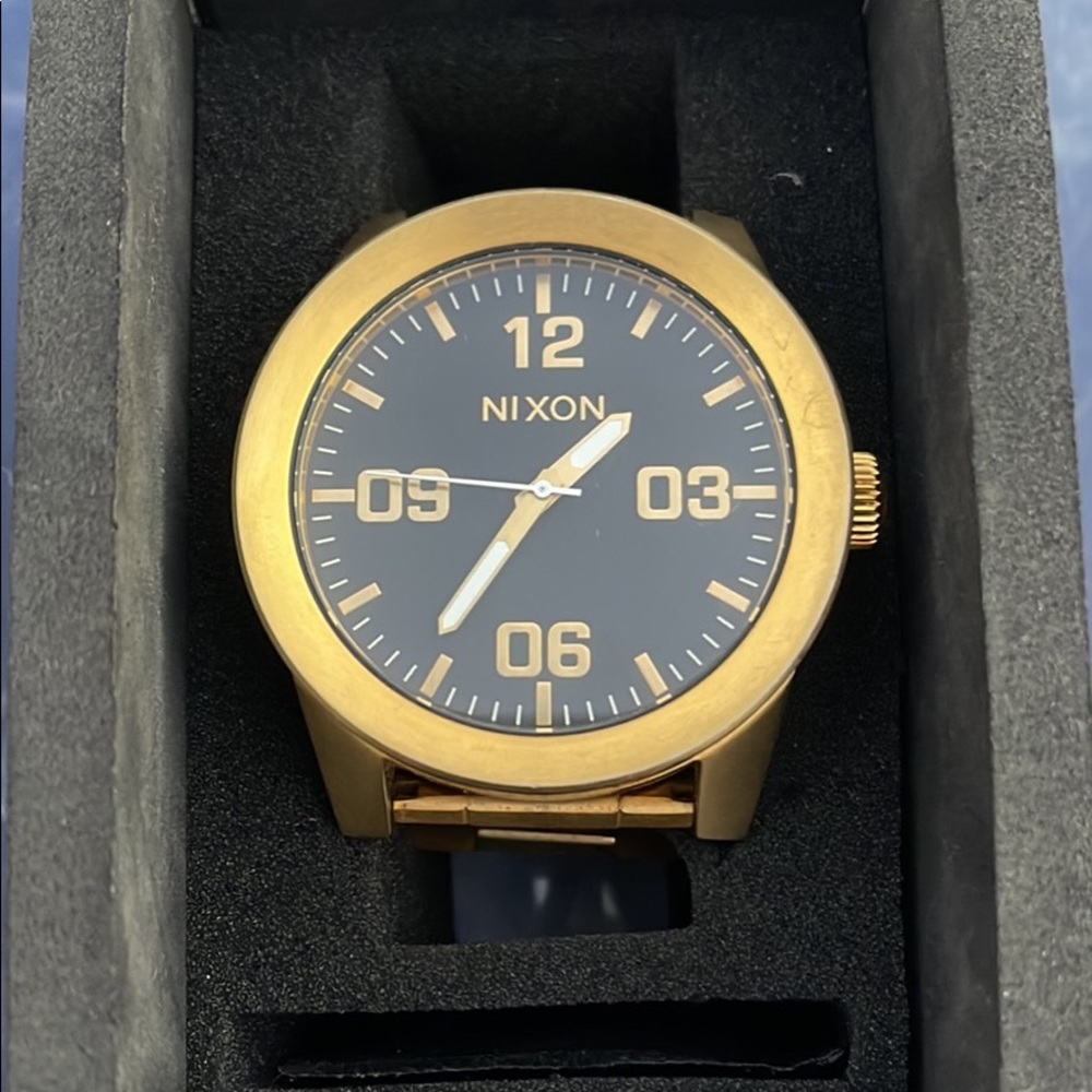 Gold Nixon Watch